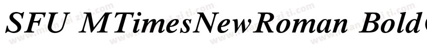 SFU MTimesNewRoman BoldCondensed字体转换
